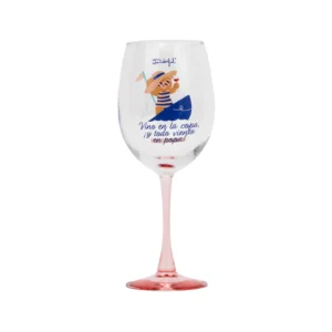 Copa de vino 47 cl mensaje divertido mamá – Mr Wonderful – Regalo original Indya