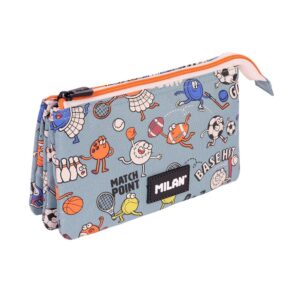 Estuche portatodo triangular 5 compartimentos serie sports