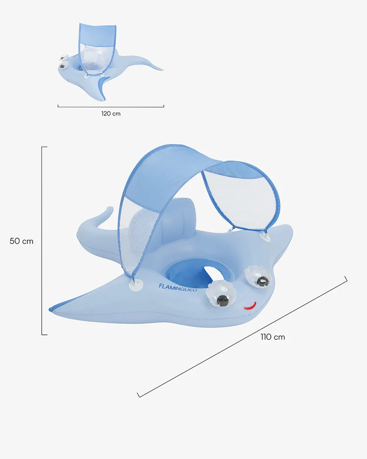 Flotador bebé con capota Raylee – Flamingueo – Indya 3 Flotador bebé con capota Raylee – Flamingueo – Indya