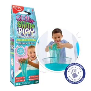 Glitter Slime Play Aqua Indya – Slime sensorial brillante – Zimpli Kids – Juego creativo 3+ años