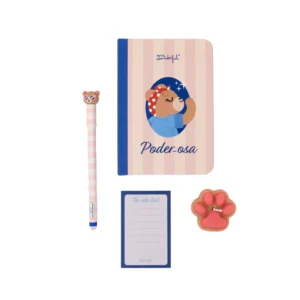 Kit regalo libreta A6 bolígrafo vela y to do list Poder-osa – Mr Wonderful – Regalo original mamá Indya