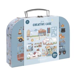 Maleta creatividad Jim vehículos – kit manualidades – Little Dutch – creatividad 3+ Indya