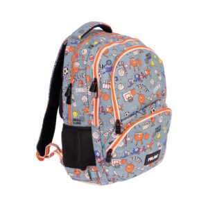 Mochila escolar 4 cremalleras 46x30 serie sports