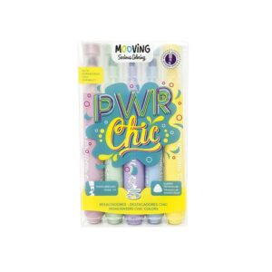 Set 5 marcadores chic pastel surtidos