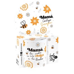 Taza Mamá contigo siempre – taza cerámica – Lovely Story – regalo especial Indya