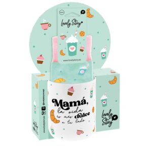 Pack taza y calcetines Mamá dulce – regalo original – Lovely Story – detalle especial Indya