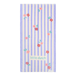 Toalla Playa Dreamy Purple Stripe – Toalla Infantil – Little Dutch – Indya