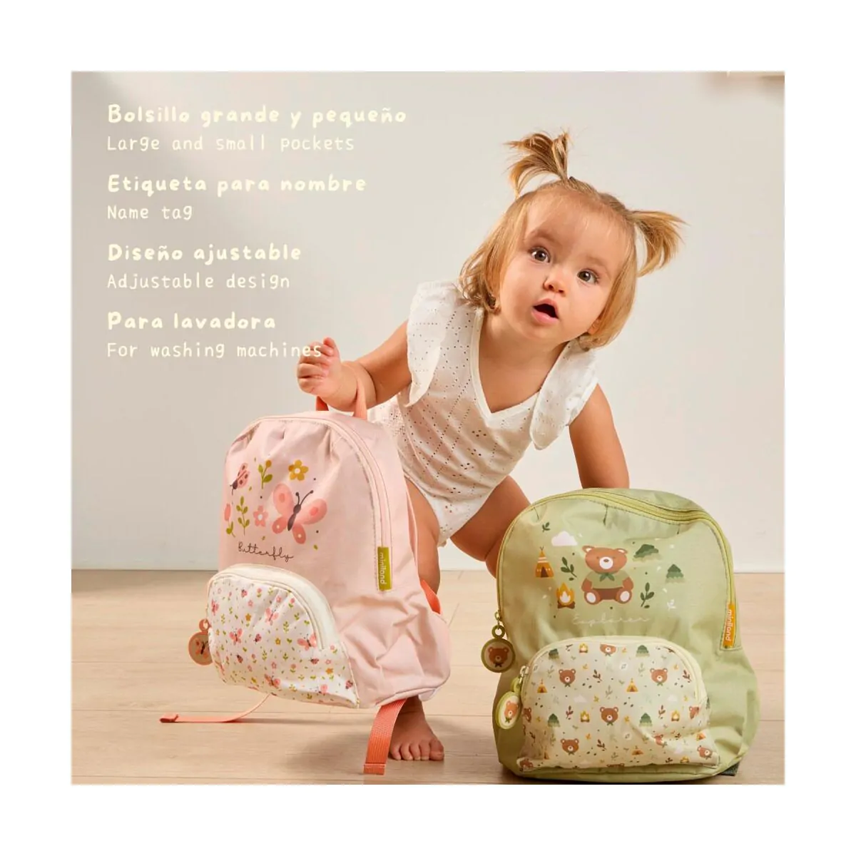 Bagpack Explorer – Mochila infantil guardería – Miniland – IndyaEduOcio 5 Bagpack Explorer – Mochila infantil guardería – Miniland – IndyaEduOcio