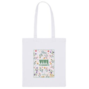 Bolsa de Tela Happy Fields Vive tu Momento – Tote Bag Algodón – Lovely Story – IndyaEduOcio