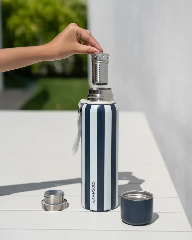 Botella Térmica de Acero 800 ml – Botella isotérmica con infusor – ONA Indya – Uso diario y viajes 3 Botella Térmica de Acero 800 ml – Botella isotérmica con infusor – ONA Indya – Uso diario y viajes