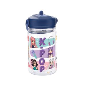 Botella Tritan K-Pop 350 ml – Botella Infantil con Pajita – Lovely Story – IndyaEduOcio