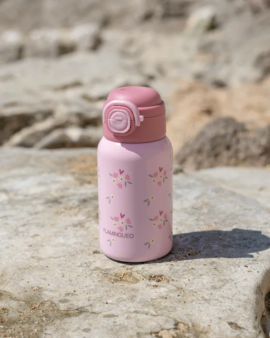 Botella térmica infantil Camila rosa – Flamingueo – IndyaEduOcio 2