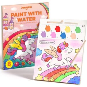 Cuaderno Pintura Acuarela Unicorn – Jarmelo – Kit creativo con agua – IndyaEduOcio