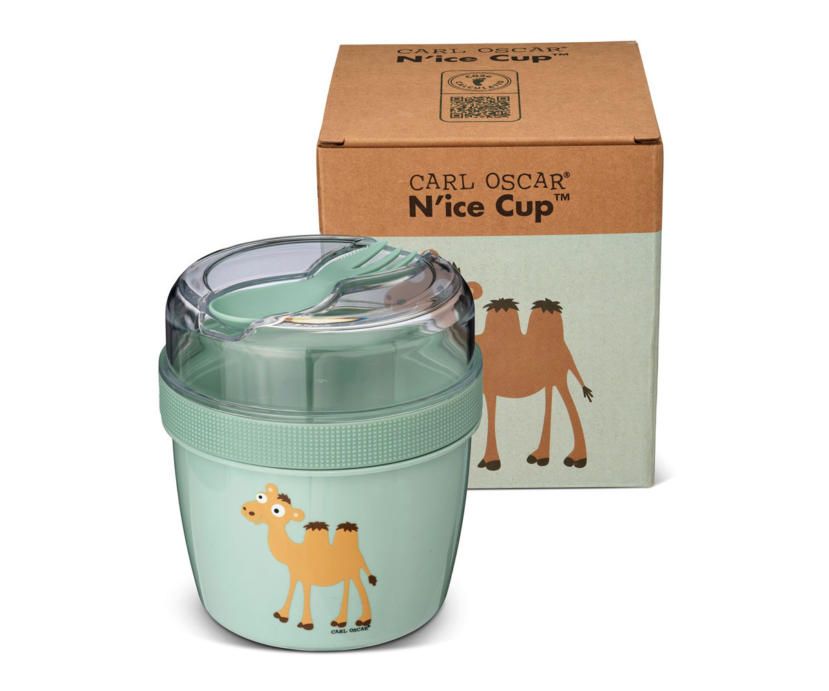 Fiambrera Snack N'ice Cup con Disco Refrigerante Green Camel 2 Fiambrera Snack N'ice Cup con Disco Refrigerante Green Camel
