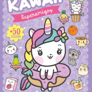 Juego y coloreo con stickers Kawaii