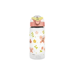 Junior Bottle Butterfly Rosa – Botella infantil 500 ml – Miniland – IndyaEduOcio
