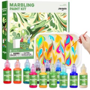 Kit Pintura Marmoleada 12 Colores – Jarmelo – Arte creativo DIY – IndyaEduOcio