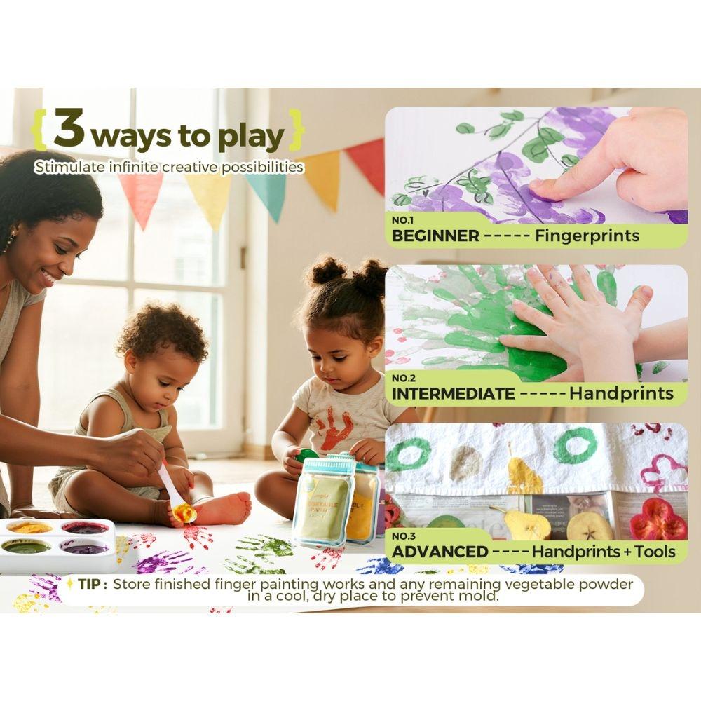 Pintura Vegetal en Polvo Natural 6 Colores – Pintura sensorial infantil – Jarmelo – IndyaEduOcio 12 Pintura Vegetal en Polvo Natural 6 Colores – Pintura sensorial infantil – Jarmelo – IndyaEduOcio