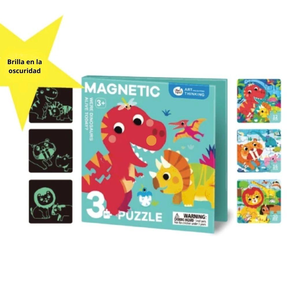 Puzzle magnético luminoso dinos – Jarmelo – IndyaEduOcio 3 Puzzle magnético luminoso dinos – Jarmelo – IndyaEduOcio