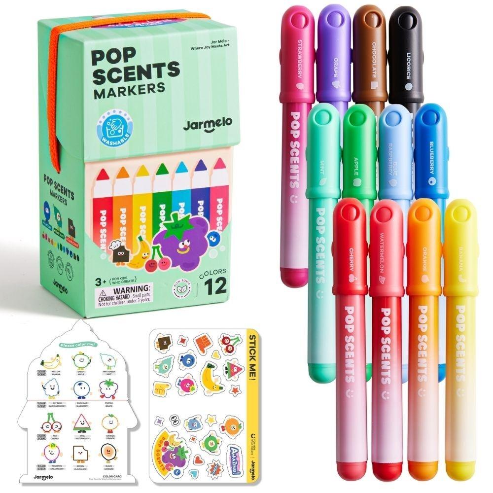 Rotuladores Lavables Perfumados 12 ud. – Jarmelo – Colores con aroma – IndyaEduOcio 2 Rotuladores Lavables Perfumados 12 ud. – Jarmelo – Colores con aroma – IndyaEduOcio