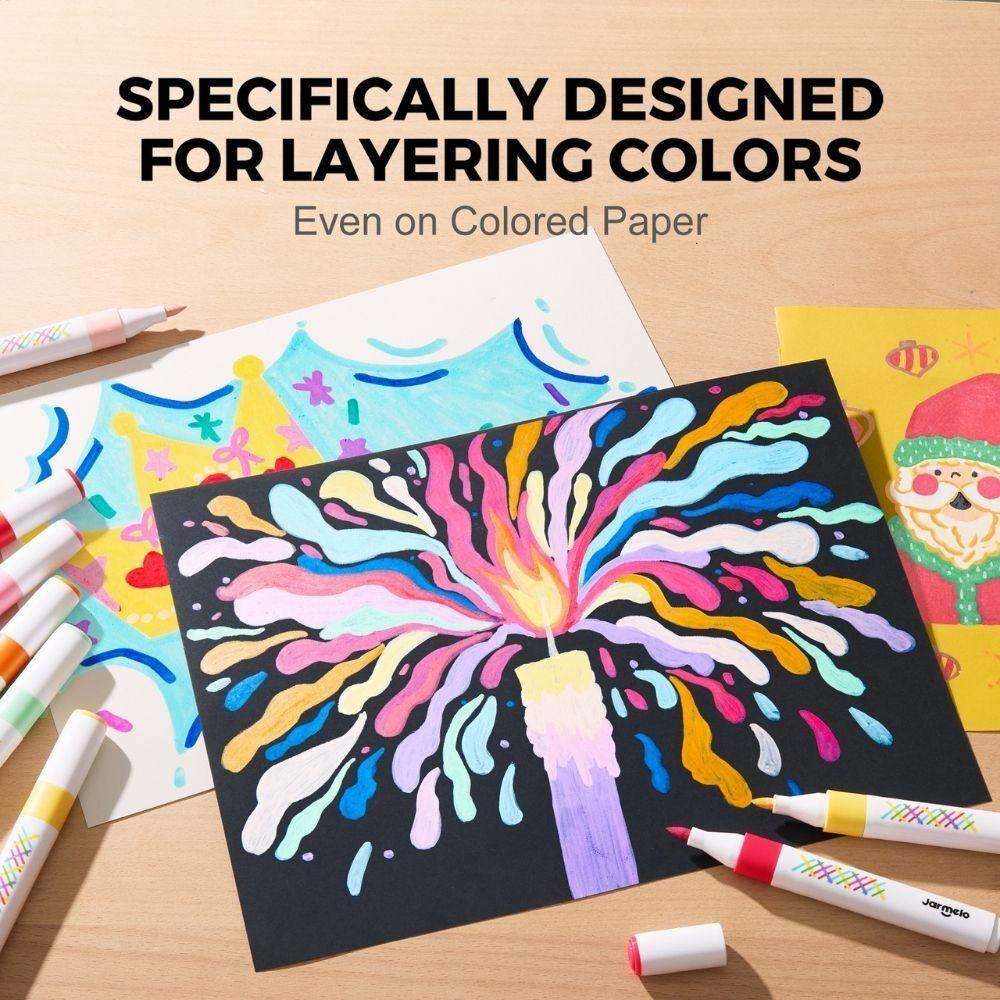 Rotuladores por Capas Lavables Vivid Colored 12 ud. – Jarmelo – Colores superpuestos – IndyaEduOcio 3 Rotuladores por Capas Lavables Vivid Colored 12 ud. – Jarmelo – Colores superpuestos – IndyaEduOcio