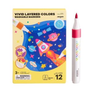Rotuladores por Capas Lavables Vivid Colored 12 ud. – Jarmelo – Colores superpuestos – IndyaEduOcio