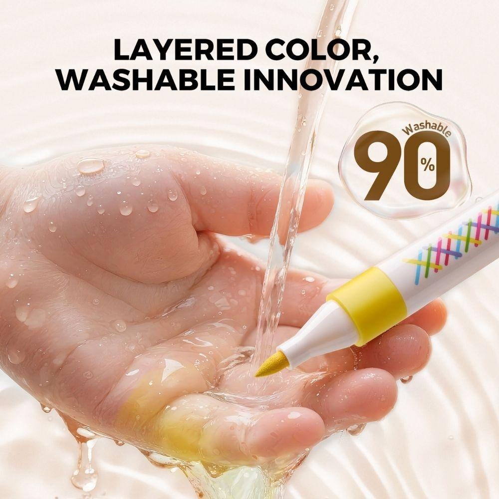 Rotuladores por Capas Lavables Vivid Colored 12 ud. – Jarmelo – Colores superpuestos – IndyaEduOcio 5 Rotuladores por Capas Lavables Vivid Colored 12 ud. – Jarmelo – Colores superpuestos – IndyaEduOcio