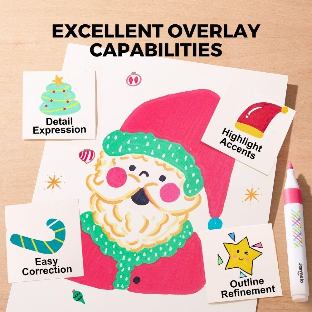 Rotuladores por Capas Lavables Vivid Colored 24 ud. – Jarmelo – Colores superpuestos – IndyaEduOcio 6 Rotuladores por Capas Lavables Vivid Colored 24 ud. – Jarmelo – Colores superpuestos – IndyaEduOcio