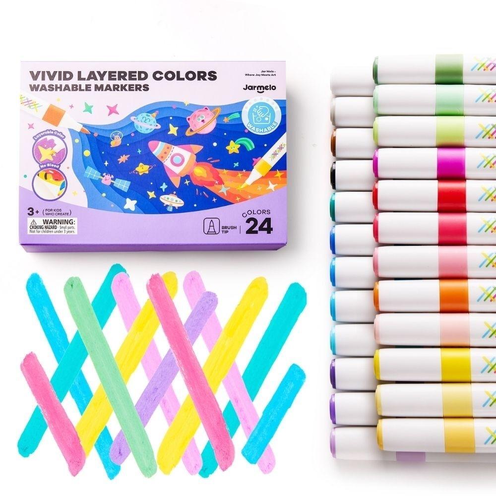 Rotuladores por Capas Lavables Vivid Colored 24 ud. – Jarmelo – Colores superpuestos – IndyaEduOcio Rotuladores por Capas Lavables Vivid Colored 24 ud. – Jarmelo – Colores superpuestos – IndyaEduOcio