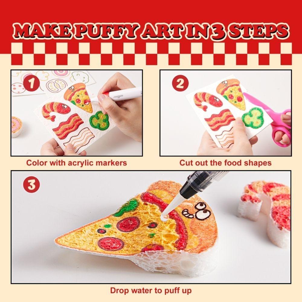 Set Pintura de Espuma Pizza – Kit creativo sensorial 3D – Jarmelo – IndyaEduOcio 6 Set Pintura de Espuma Pizza – Kit creativo sensorial 3D – Jarmelo – IndyaEduOcio