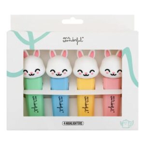 Set de 4 subrayadores Conejo - It’s a good day to have fun