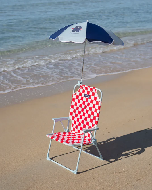 Silla Playa Infantil Houston – Silla plegable con sombrilla – Flamingueo – IndyaEduOcio 2 Silla Playa Infantil Houston – Silla plegable con sombrilla – Flamingueo – IndyaEduOcio
