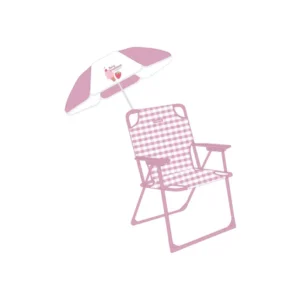 Silla playa infantil rosa Flamingueo Indya