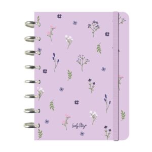 Smart Book A5 Floral Chic Lilac – Libreta con Discos – Lovely Story – IndyaEduOcio
