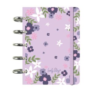Smart Book A6 Floral Chic Lilac – Libreta con Discos – Lovely Story – IndyaEduOcio