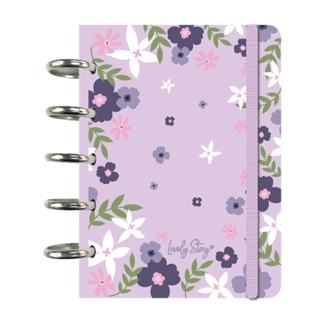Smart Book A6 Floral Chic Lilac – Libreta con Discos – Lovely Story – IndyaEduOcio Smart Book A6 Floral Chic Lilac – Libreta con Discos – Lovely Story – IndyaEduOcio