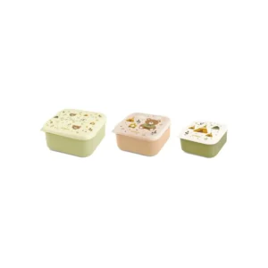 Snackbox-3 Explorer – Set de recipientes infantiles – Miniland – IndyaEduOcio