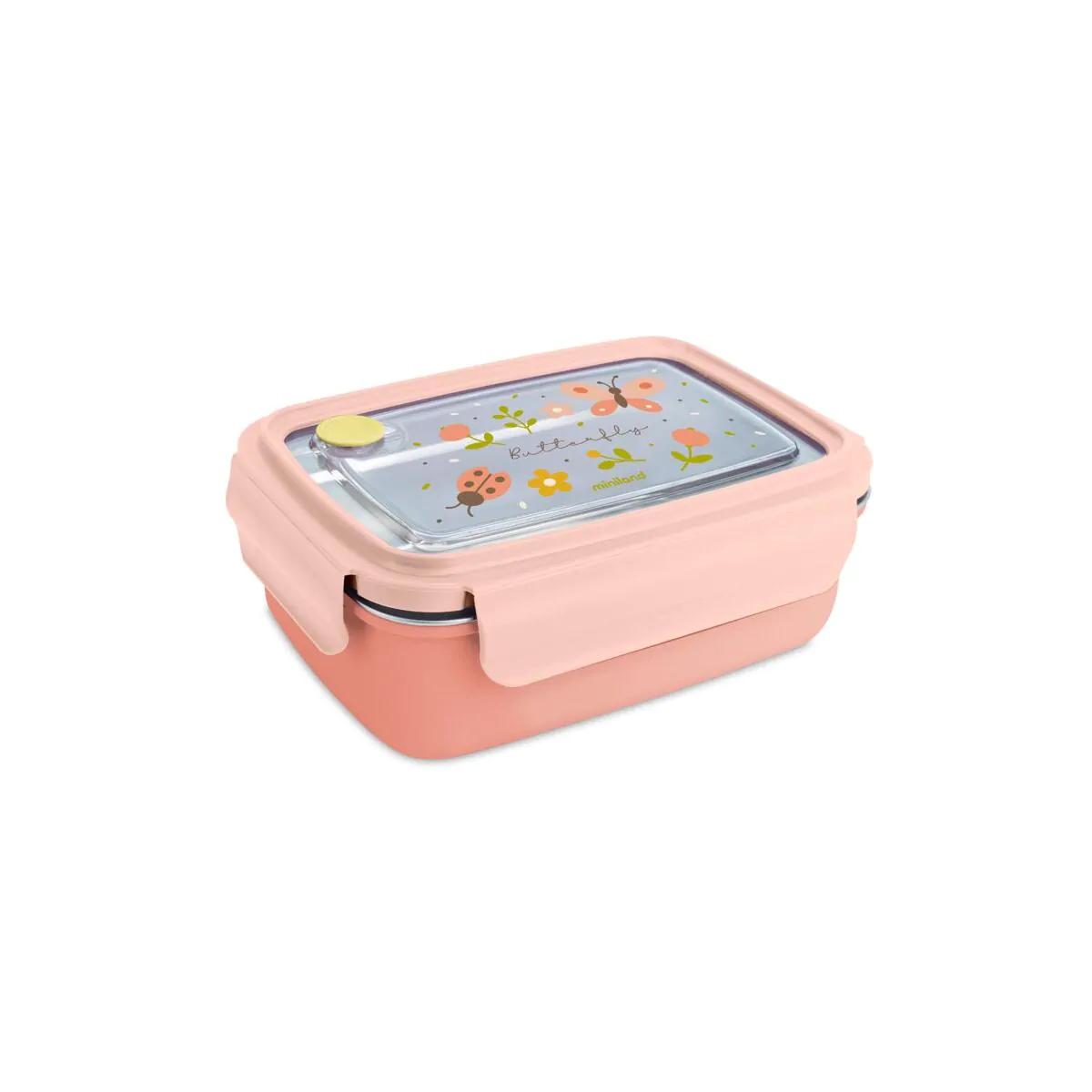 Steel Lunchbox Butterfly – Fiambrera infantil acero inoxidable – Miniland – IndyaEduOcio Steel Lunchbox Butterfly – Fiambrera infantil acero inoxidable – Miniland – IndyaEduOcio