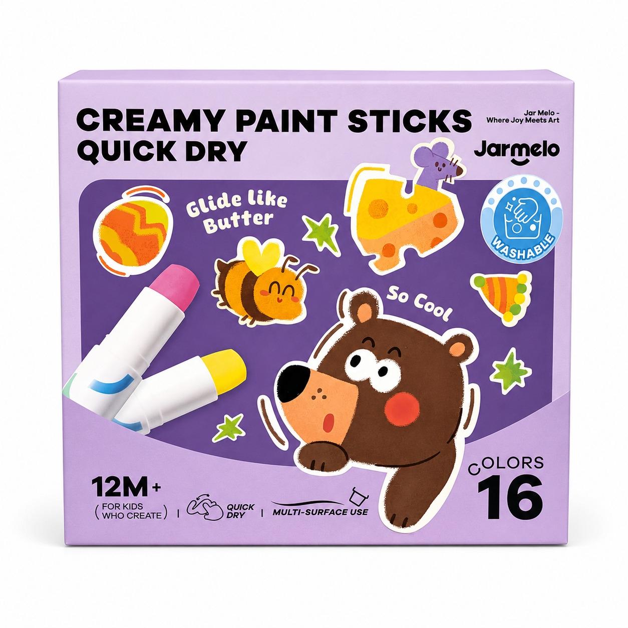 Témperas Sólidas Secado Ultra Rápido 16 ud. – Jarmelo – Pintura en barra – IndyaEduOcio Témperas Sólidas Secado Ultra Rápido 16 ud. – Jarmelo – Pintura en barra – IndyaEduOcio