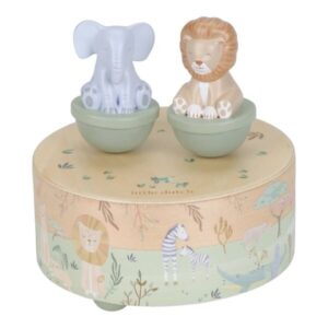 Caja Musical Safari Friends – Caja de Música de Madera – Little Dutch – IndyaEduOcio