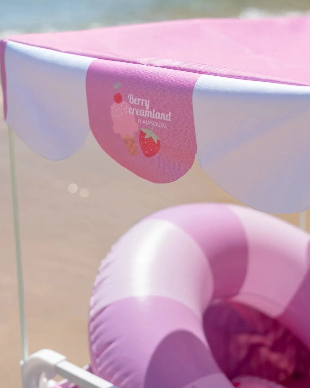 Carro Playa Infantil POP Rosa con Parasol – Flamingueo – Transporte y protección solar para la playa – IndyaEduOcio 5 Carro Playa Infantil POP Rosa con Parasol – Flamingueo – Transporte y protección solar para la playa – IndyaEduOcio