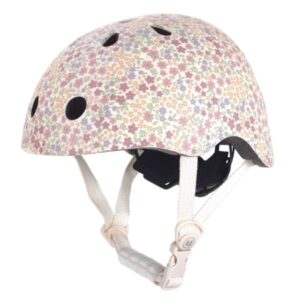 Casco Off White Floral – Casco infantil para bicicleta y patinete – Little Dutch – IndyaEduOcio