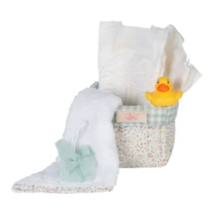 Cesta Complementos Baño Cloe – Accesorio para Muñecas – Asivil – Set de Baño para Muñecas desde 3 años
