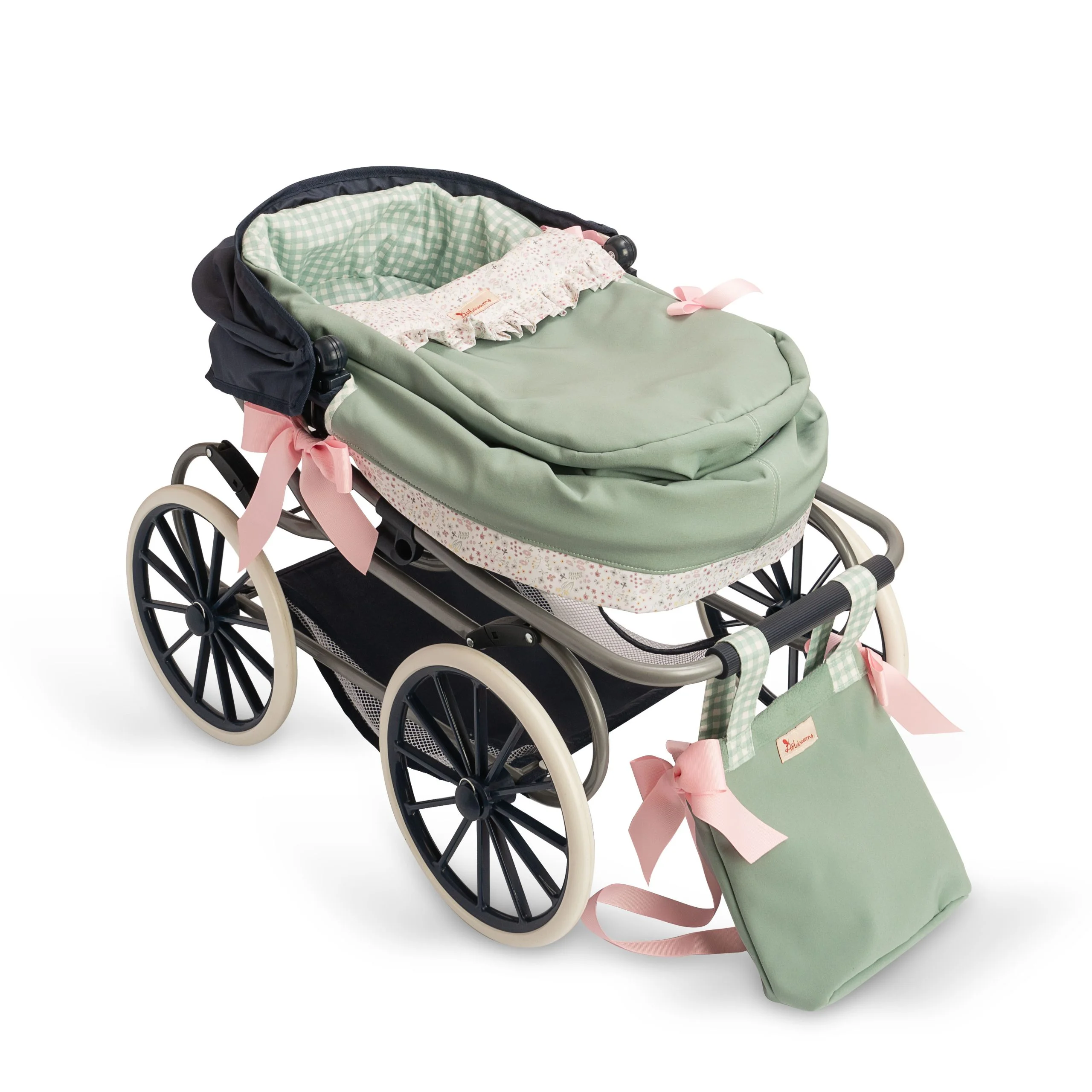 Coche Capota Luxury Cloe – Cochecito para Muñecas – Asivil – Carro Premium para Muñecas 36-46 cm 3 Coche Capota Luxury Cloe – Cochecito para Muñecas – Asivil – Carro Premium para Muñecas 36-46 cm