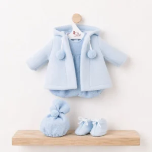 Conjunto Leo Trenca Azul – Ropa para Muñeco 46 cm – Asivil – Colección Leo – IndyaEduOcio