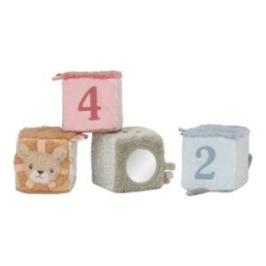 Cubos Blanditos Apilables Safari Friends – Cubos Sensoriales para Bebés – Little Dutch – Aprendizaje Temprano – IndyaEduOcio
