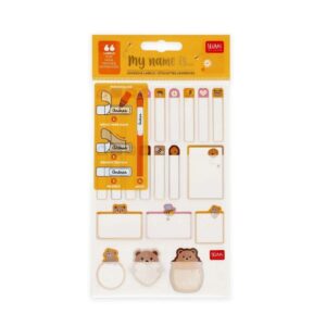 Etiquetas Adhesivas con Película Protectora Teddy – Etiquetas escolares – Legami – IndyaEduOcio