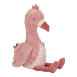 Flamenco Peluche 35 cm Safari Friends – Peluche Grande Infantil – Little Dutch – Compañero de Apego – IndyaEduOcio