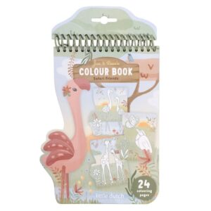 Libro para Colorear Espiral Flamenco – Libro de Colorear – Little Dutch – Desde 3 años
