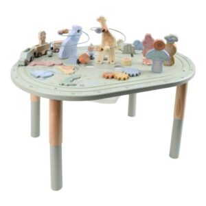Mesa de Actividades Safari Friends – Mesa Multiactividad de Madera – Little Dutch – IndyaEduOcio
